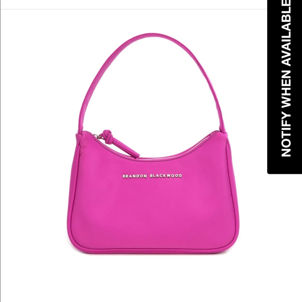 BRANDON BLACKWOOD Syl Bag Fuscia Nylon Purse NWT